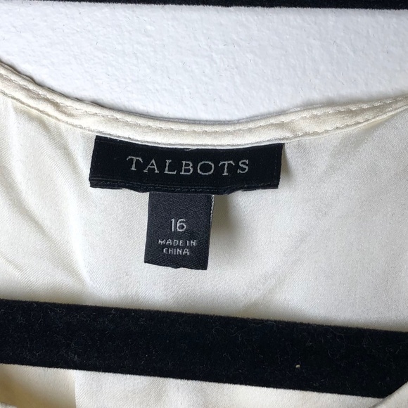 Talbots - 100% Silk Blouse - Sz 16 - Perfect Condition - Picture 7 of 7